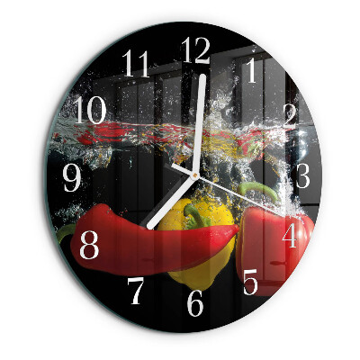 Horloge ronde Poivre