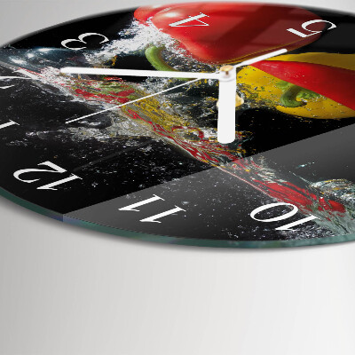 Horloge ronde Poivre