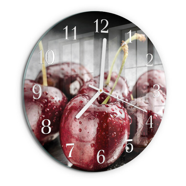 Horloge ronde Cerise