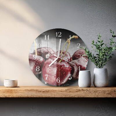 Horloge ronde Cerise