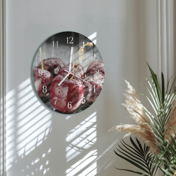 Horloge ronde Cerise