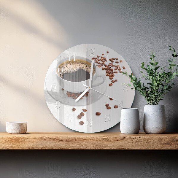 Horloge ronde Café