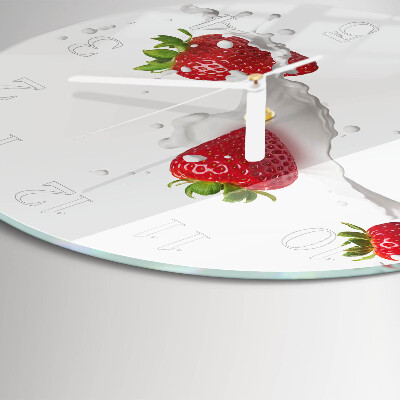 Horloge ronde Fraise