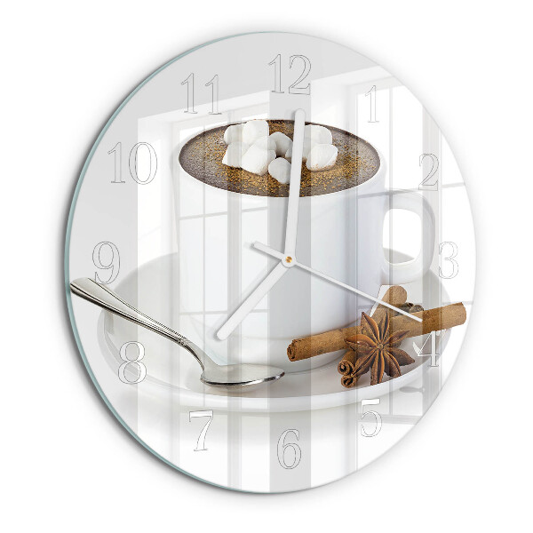 Horloge ronde Chocolat