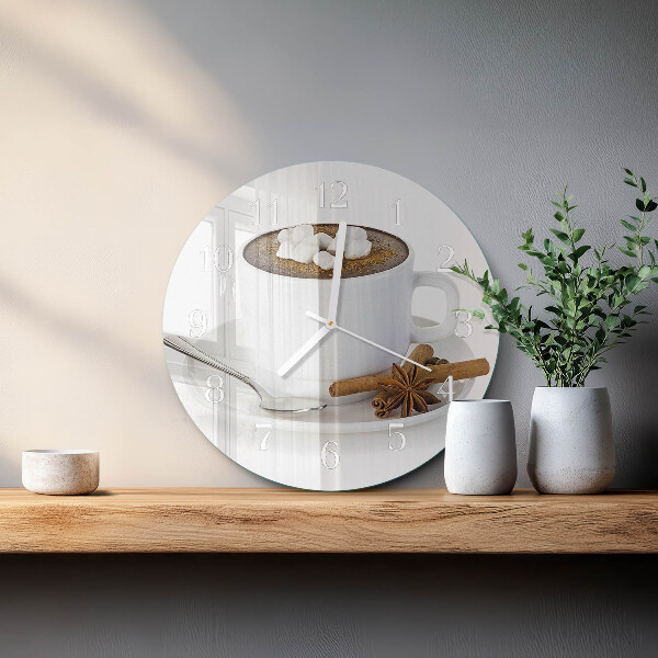 Horloge ronde Chocolat
