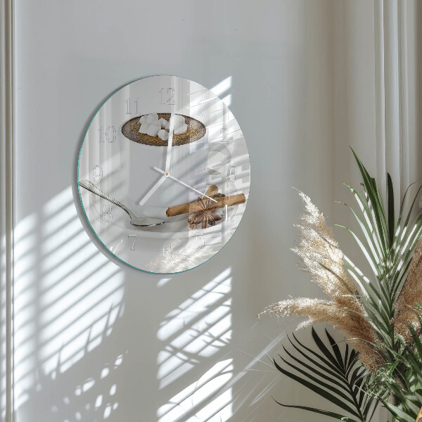 Horloge ronde Chocolat