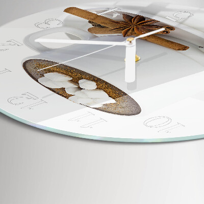 Horloge ronde Chocolat