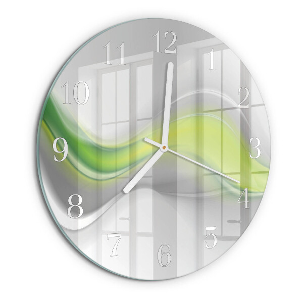 Horloge ronde Vagues de couleur