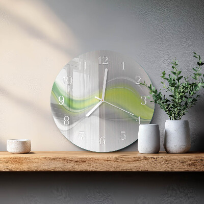 Horloge ronde Vagues de couleur