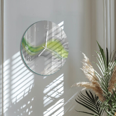 Horloge ronde Vagues de couleur