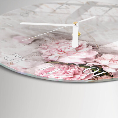 Horloge ronde Fleurs