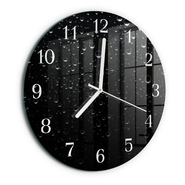 Horloge ronde Gouttes