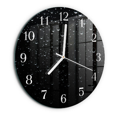 Horloge ronde Gouttes