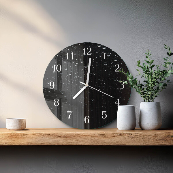Horloge ronde Gouttes