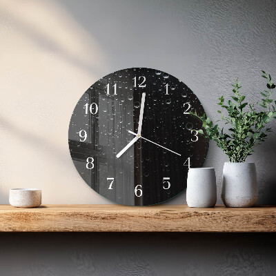 Horloge ronde Gouttes