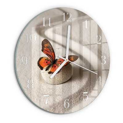 Horloge ronde Papillon