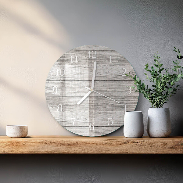 Horloge ronde Tableaux gris