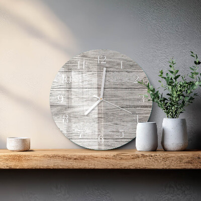 Horloge ronde Tableaux gris