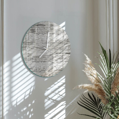 Horloge ronde Tableaux gris
