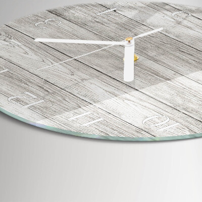Horloge ronde Tableaux gris
