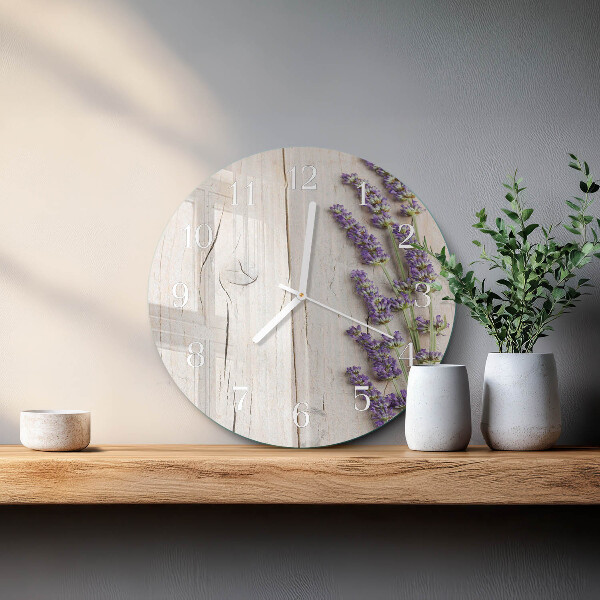 Horloge ronde Lavande