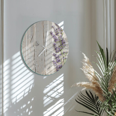 Horloge ronde Lavande