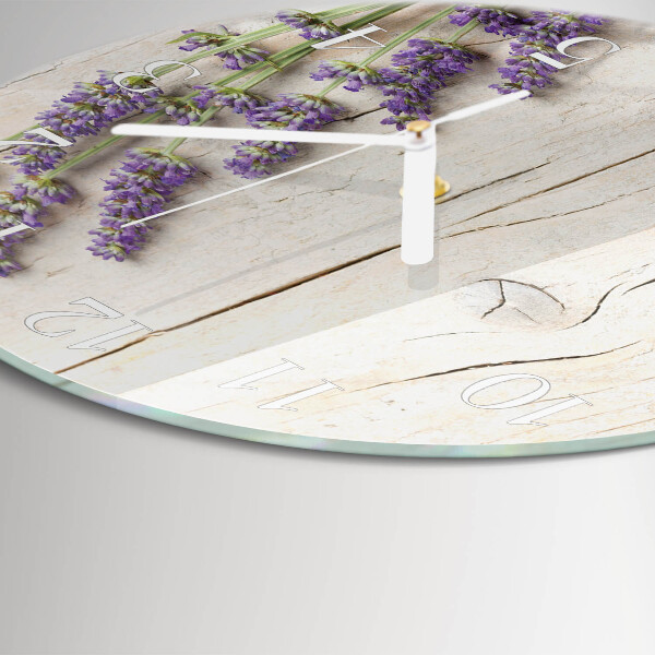 Horloge ronde Lavande