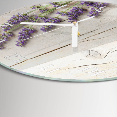 Horloge ronde Lavande