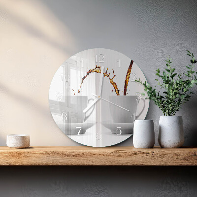 Horloge ronde Tasses de café