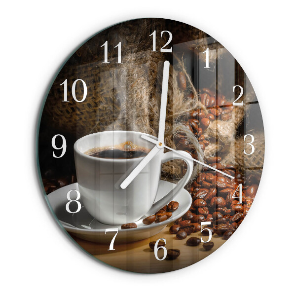 Horloge ronde Café