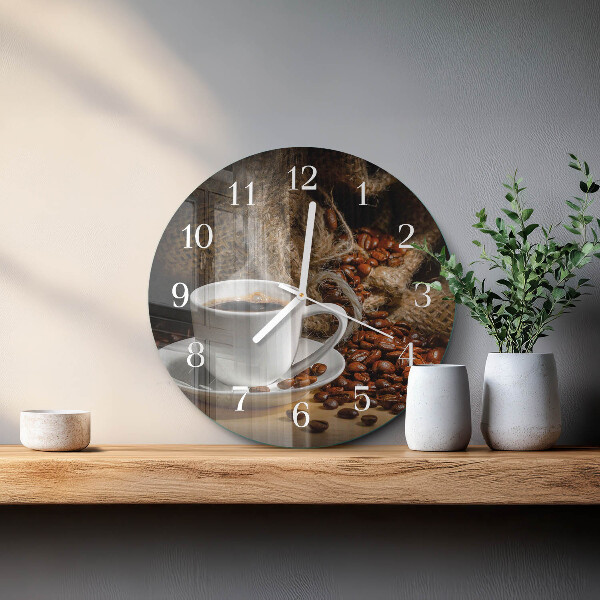 Horloge ronde Café