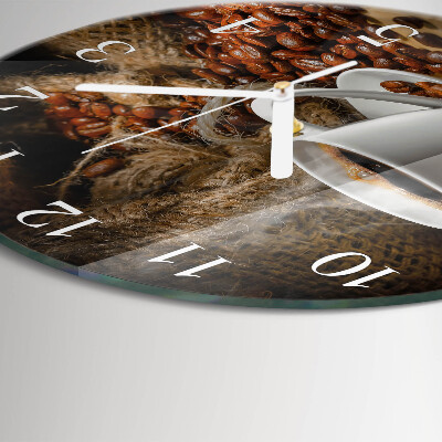 Horloge ronde Café