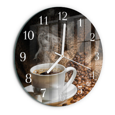 Horloge ronde Café