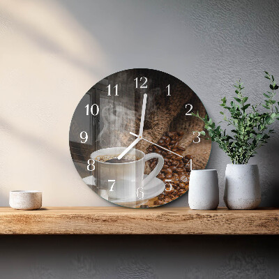 Horloge ronde Café