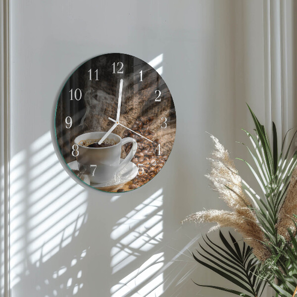 Horloge ronde Café