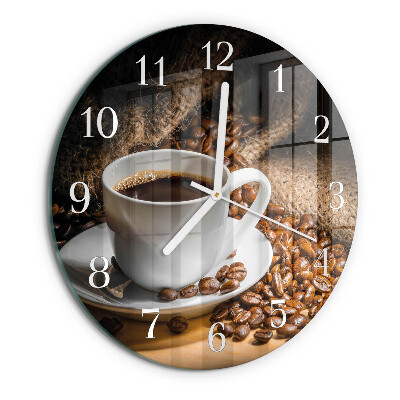 Horloge ronde Café