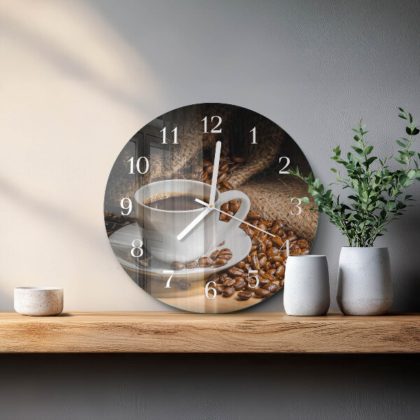 Horloge ronde Café