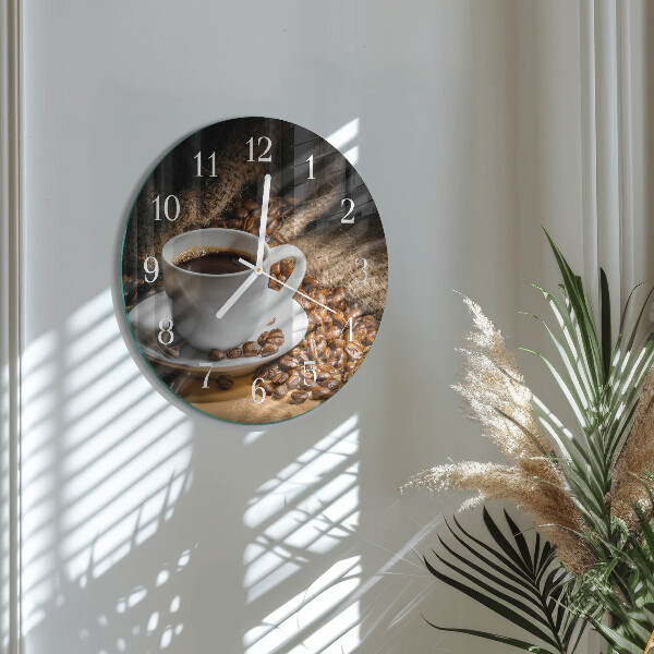 Horloge ronde Café