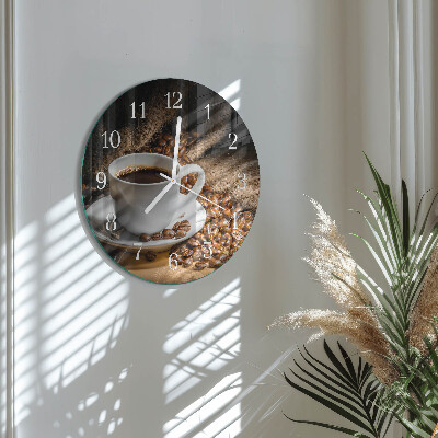 Horloge ronde Café