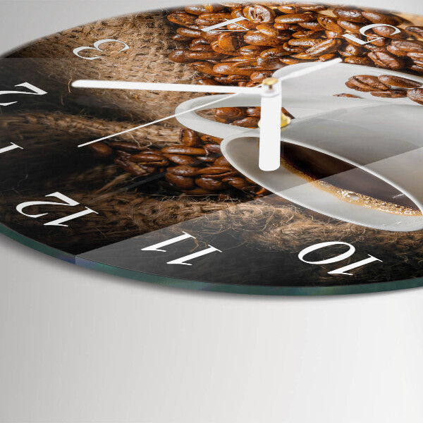 Horloge ronde Café