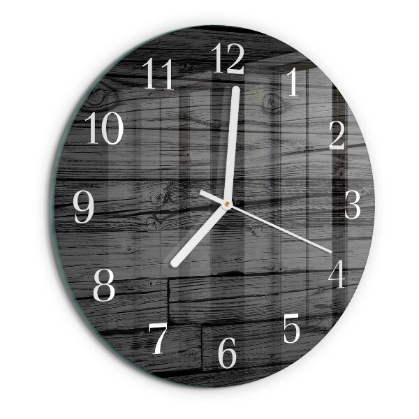 Horloge ronde Bois