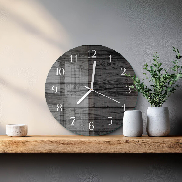 Horloge ronde Bois
