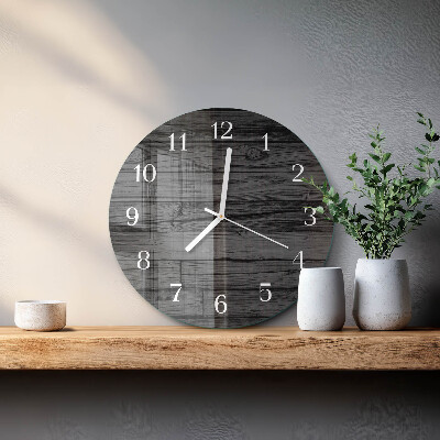 Horloge ronde Bois
