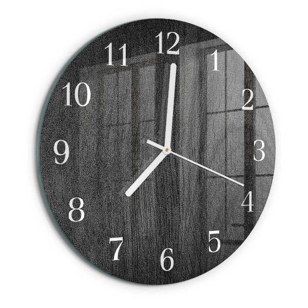 Horloge ronde Bois