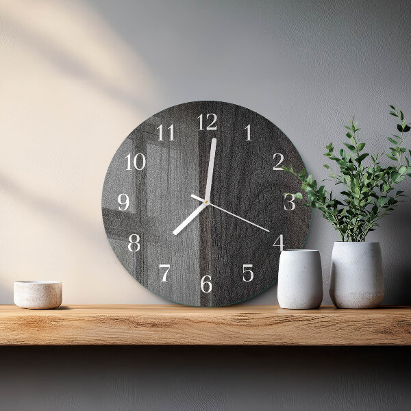 Horloge ronde Bois