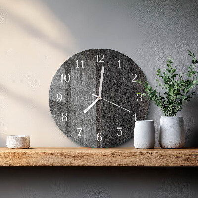 Horloge ronde Bois