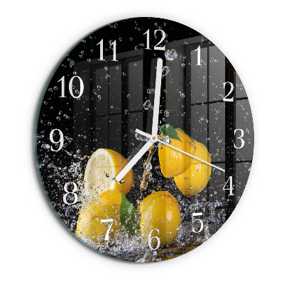 Horloge ronde Citrons