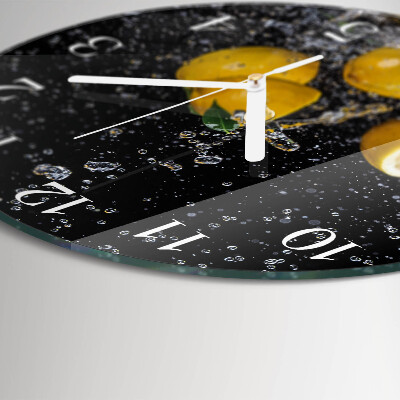 Horloge ronde Citrons
