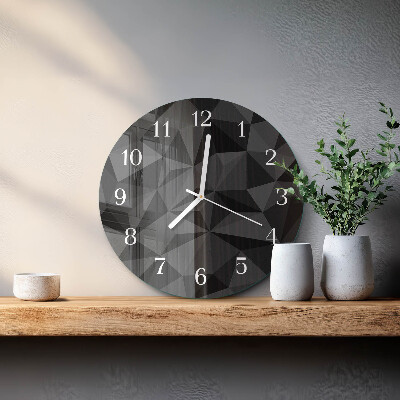 Horloge ronde Motif 3D