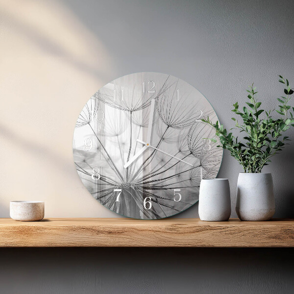 Horloge ronde Pissenlit